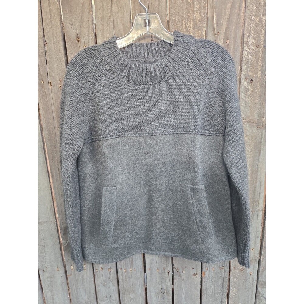 J.Crew Collection Cashmere Wool Gray Sweater Womens XS Crewneck Knit